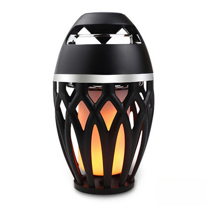 Portable LED Flame Atmosphere Bluetooth Speaker – IPX5 Waterproof Outdoor Torch Speaker