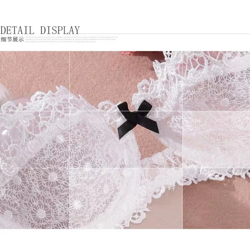 Lace Ultra-Thin Semi-Transparent Half Cup Bra