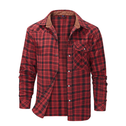 Flannel Long Sleeve Plaid Shirt