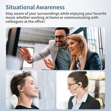 Open Ear Headphones with Boom Mic, Bluetooth 5.4 Wireless