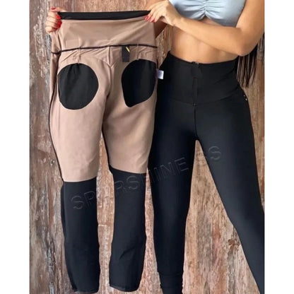 Women's High-Waist Butt-Lifting V-Back Jean Leggings