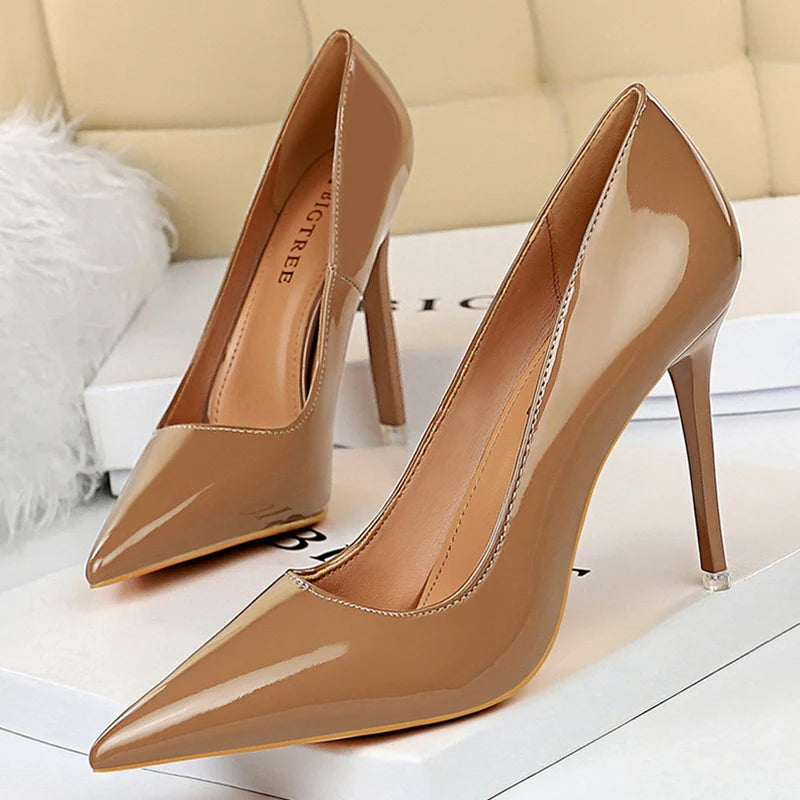 Women's Pointed Toe Super High Heel Stiletto Pumps