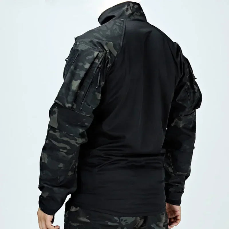 Men's Tactical Multicam Field Combat Long-Sleeve Shirt