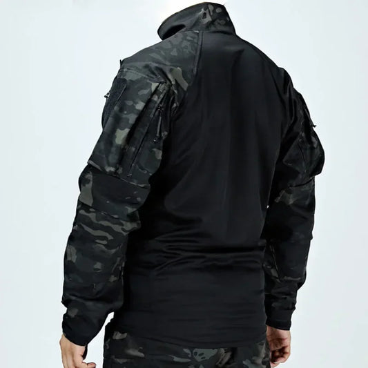Men's Tactical Multicam Field Combat Long-Sleeve Shirt