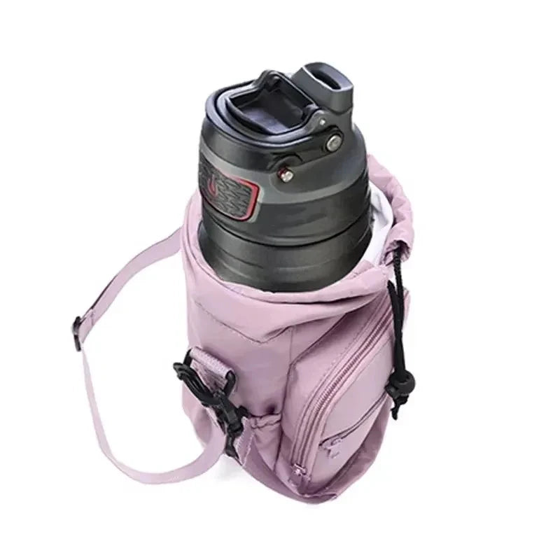 Portable Water Bottle Bag with Adjustable Straps