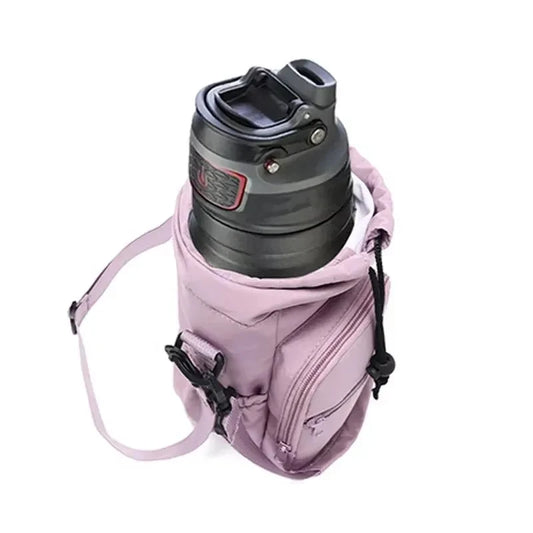 Portable Water Bottle Bag with Adjustable Straps