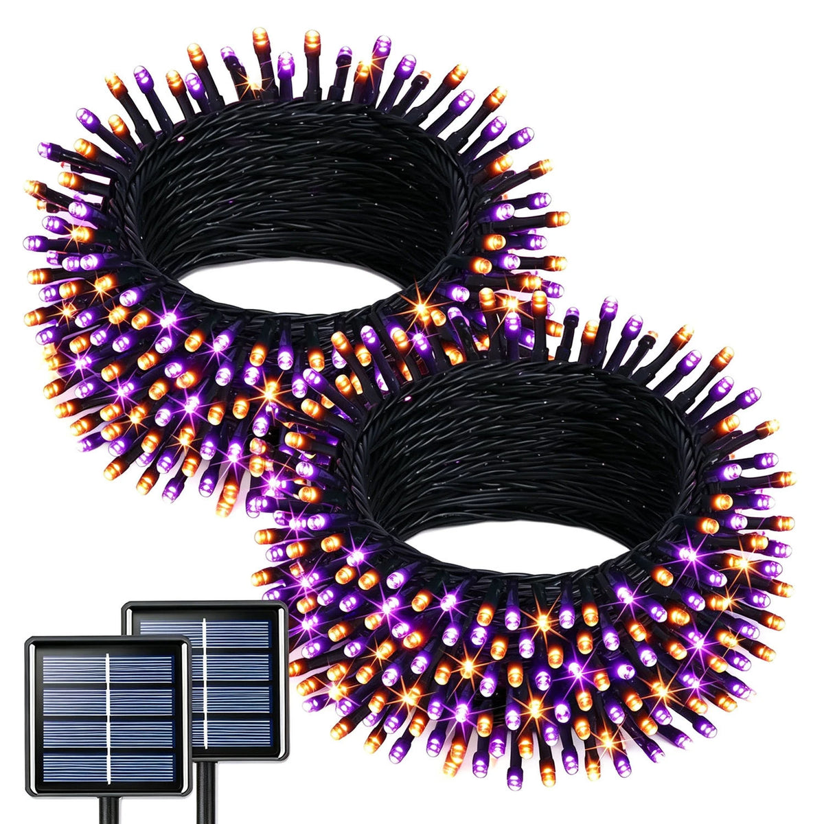 LED Solar Powered Outdoor Fairy String Lights - IP65 Waterproof 8 Modes Decoration