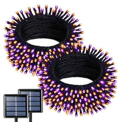 LED Solar Powered Outdoor Fairy String Lights - IP65 Waterproof 8 Modes Decoration