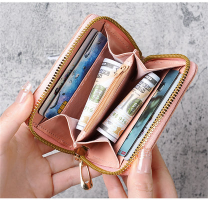 Women's Vintage Hollow PU Leather Long Wristlet Wallet