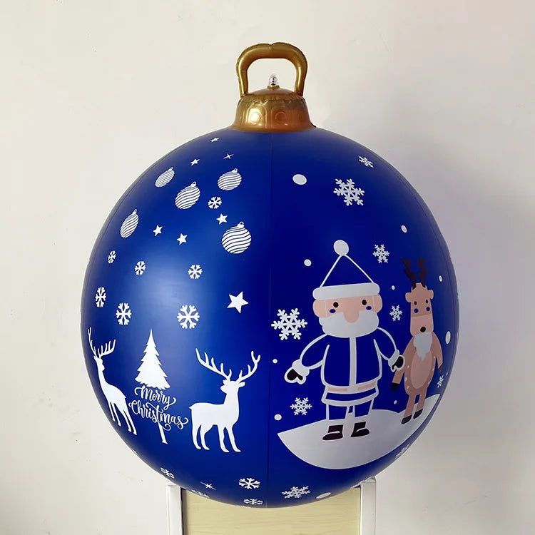 60CM Giant Outdoor Inflatable Christmas Ball Ornament