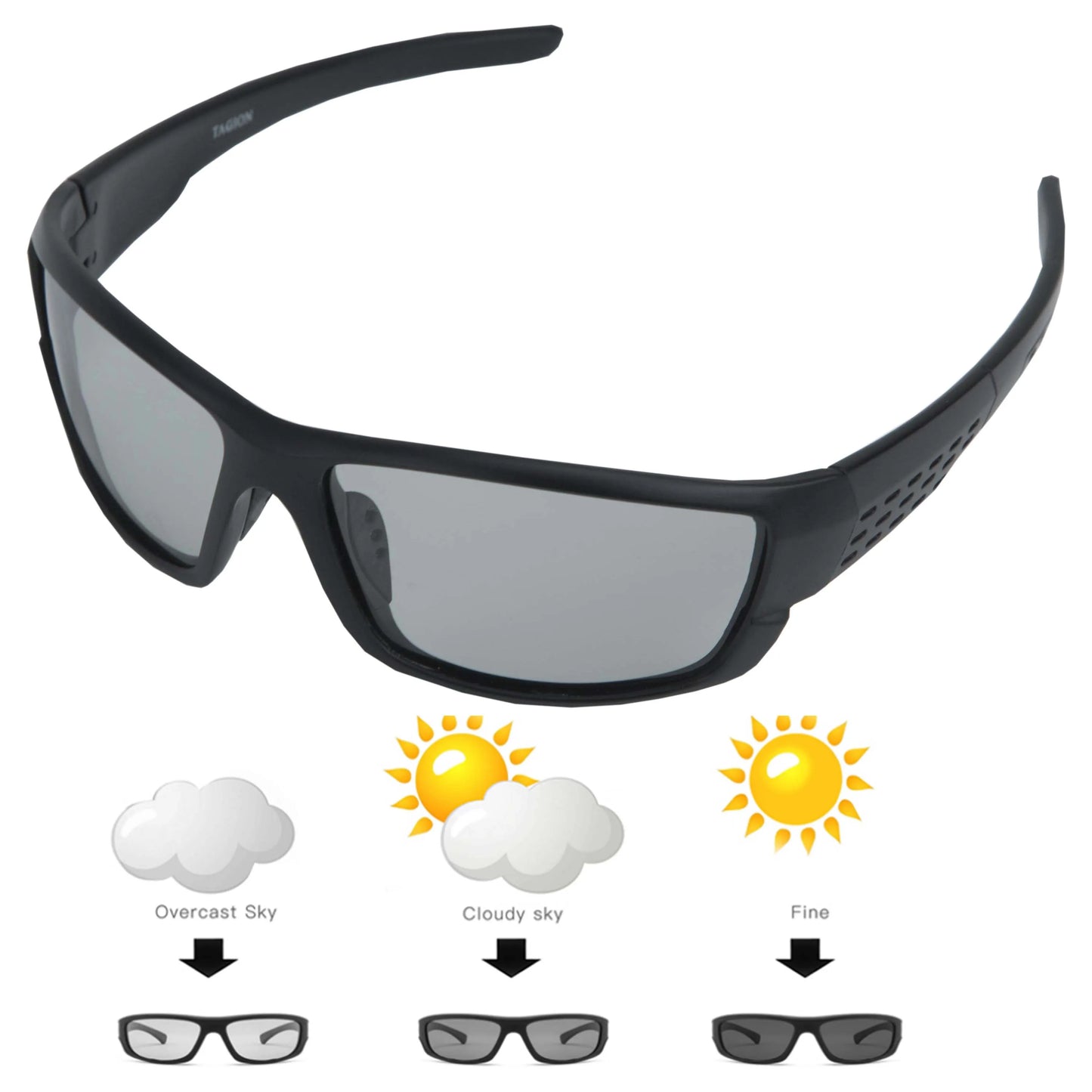 TAGION Polarized Night Vision Driving Yellow Lenses Sunglasses