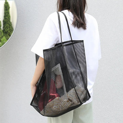Fashion Mesh Designer Beach Travel Totes