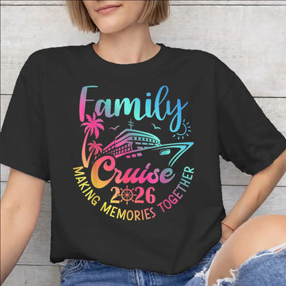Summer Family Cruise 2026 Cotton T-Shirt – Matching Memories Vacation Tee