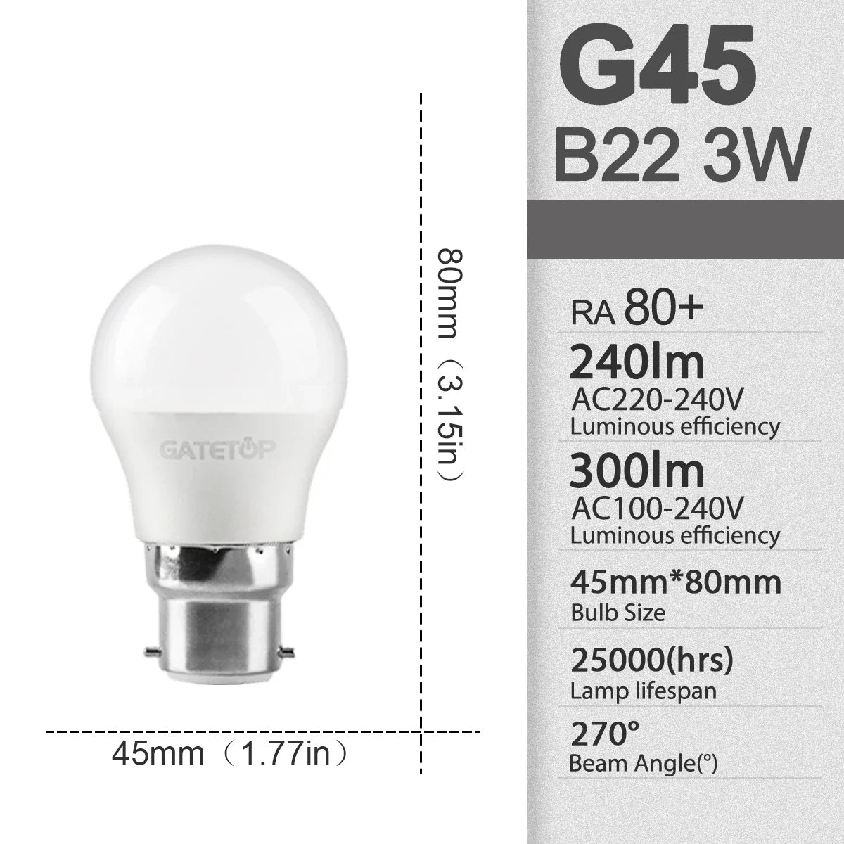 E27 Rechargeable LED Emergency Light Bulb