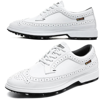 Leather Non-Slip Waterproof Golf Shoes
