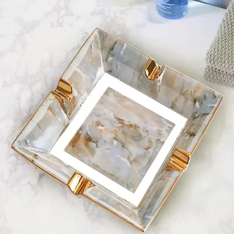 European Style Luxury Ceramic Cigar Ashtray