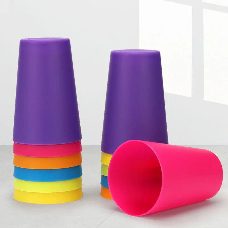 Montessori Stack Cup Battle Table Game with Cognition Logic Training