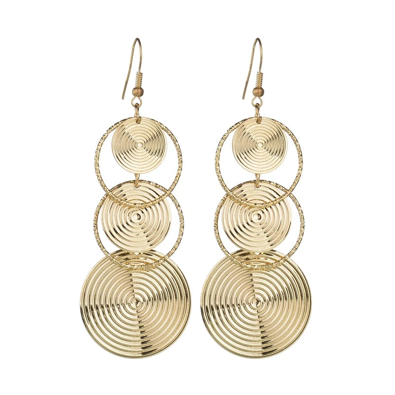 Floating Long Hook Earrings