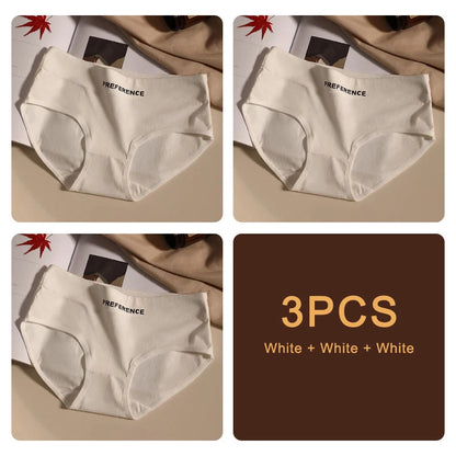 3PCS Seamless Soft Cotton Briefs