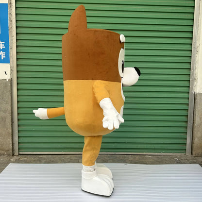 Adult Cartoon Dog Mascot Costume – Full Body Party Outfit
