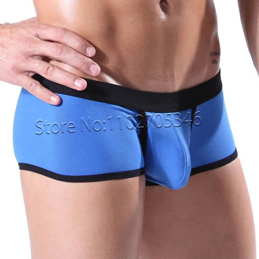 Men's Breathable Open-Pouch Cotton Boxer Briefs