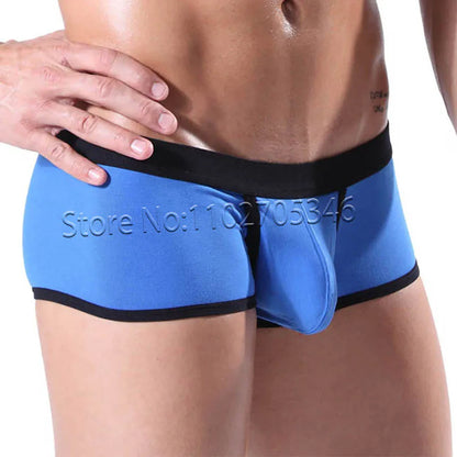 Men's Breathable Open-Pouch Cotton Boxer Briefs