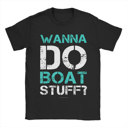 Men’s 100% Cotton Cruise Ship Graphic T-Shirt – Casual Nautical Short Sleeve Tee