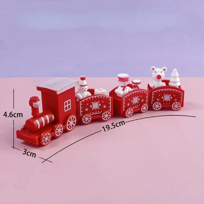Mini Plastic Christmas Train Toy Ornaments