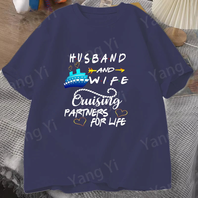 Unisex Casual Cruise Graphic T-Shirt – Short Sleeve Vacation Tee
