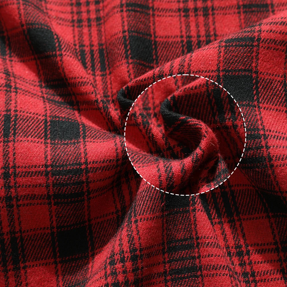 Flannel Long Sleeve Plaid Shirt