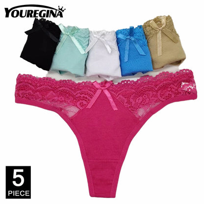 5 Pcs Cotton Thongs