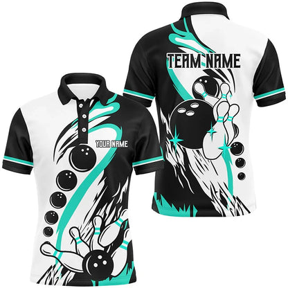 Men's Custom Astronaut Graphic Bowling Polo Shirt