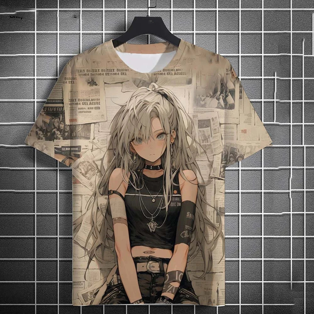 Cartoon 3D Print Graphic Unisex Short-Sleeve T-Shirt