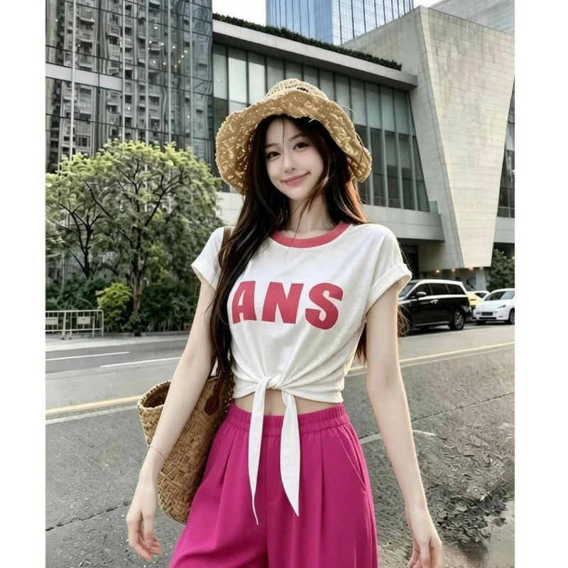 Women’s Patchwork O-Neck Short Sleeve Tee