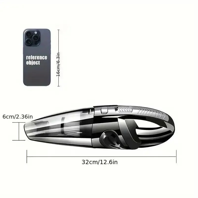 Wireless Handheld Car Vacuum Cleaner - High-Power Portable Cordless Cleaner