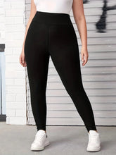 Solid Color Nine-point High-stretch Leggings