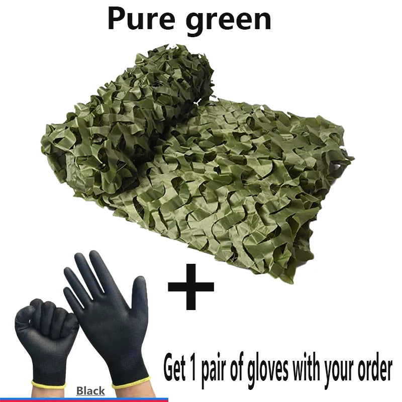 Multi-Purpose Military Camouflage Netting for Outdoor Shade & Decor