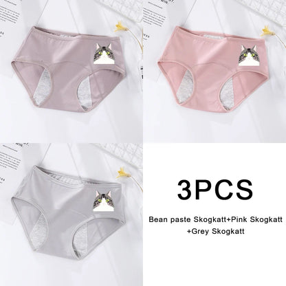 3PCS Large Flow Menstrual Briefs