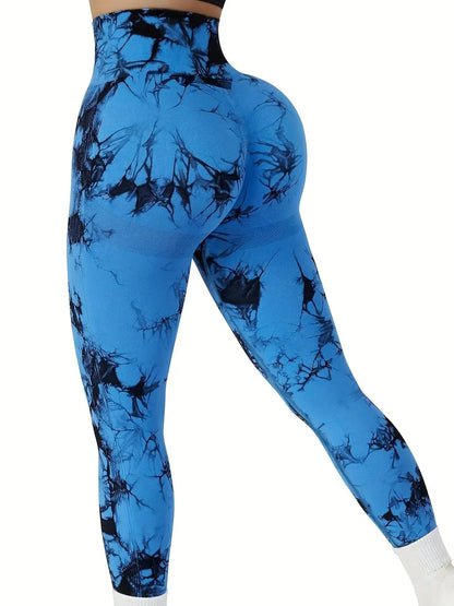Tie-Dye Seamless Peach Butt High Waist Leggings
