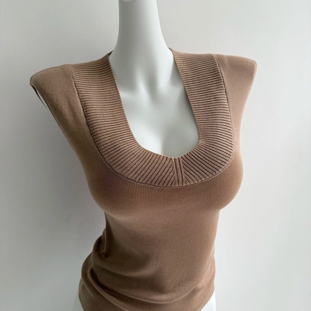 Women's Korean Style V-Neck Slim Fit Knitted T-Shirt