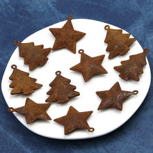 5 Pack 4.5cm Retro Rusty Christmas Bell Decorations