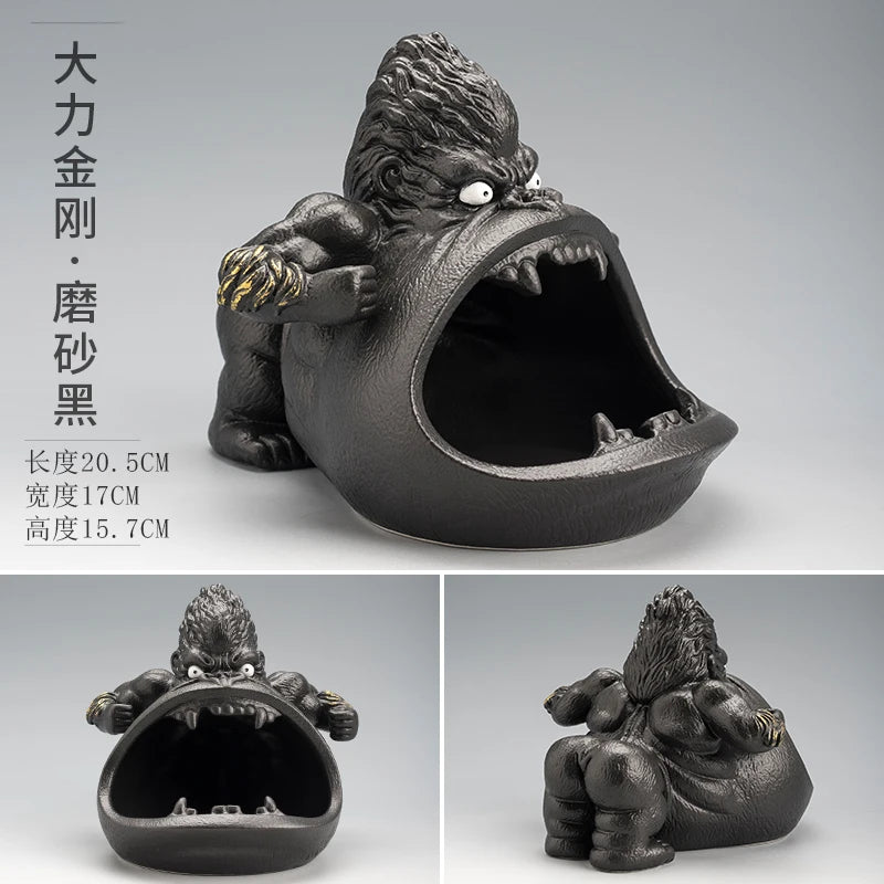 Creative Ceramic Gorilla Ashtray