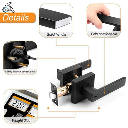 Heavy-Duty Interior Door Handle Locks with Core/Latch