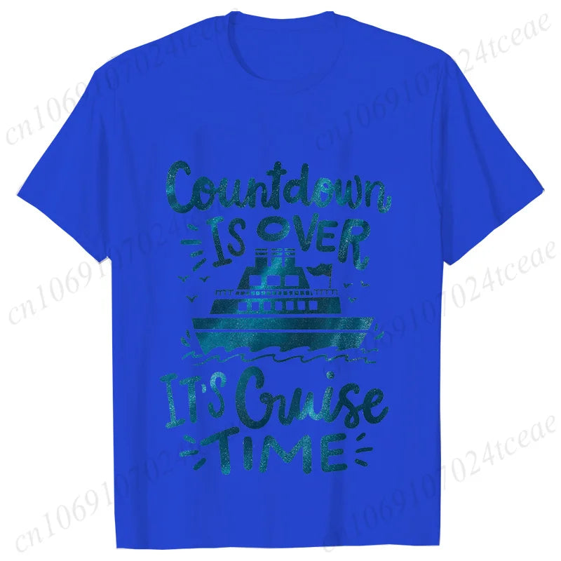 "Countdown Is Over It's Cruise Time" Women's T-Shirt - Family Matching Vacation Tee