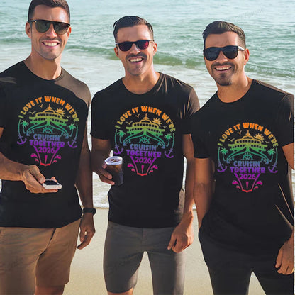 Unisex Cruise Squad 2026 Matching Cotton T-Shirt – Family Vacation & Sailing Tee