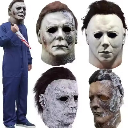 Realistic Michael Myers Horror Mask - Premium Halloween Cosplay Prop