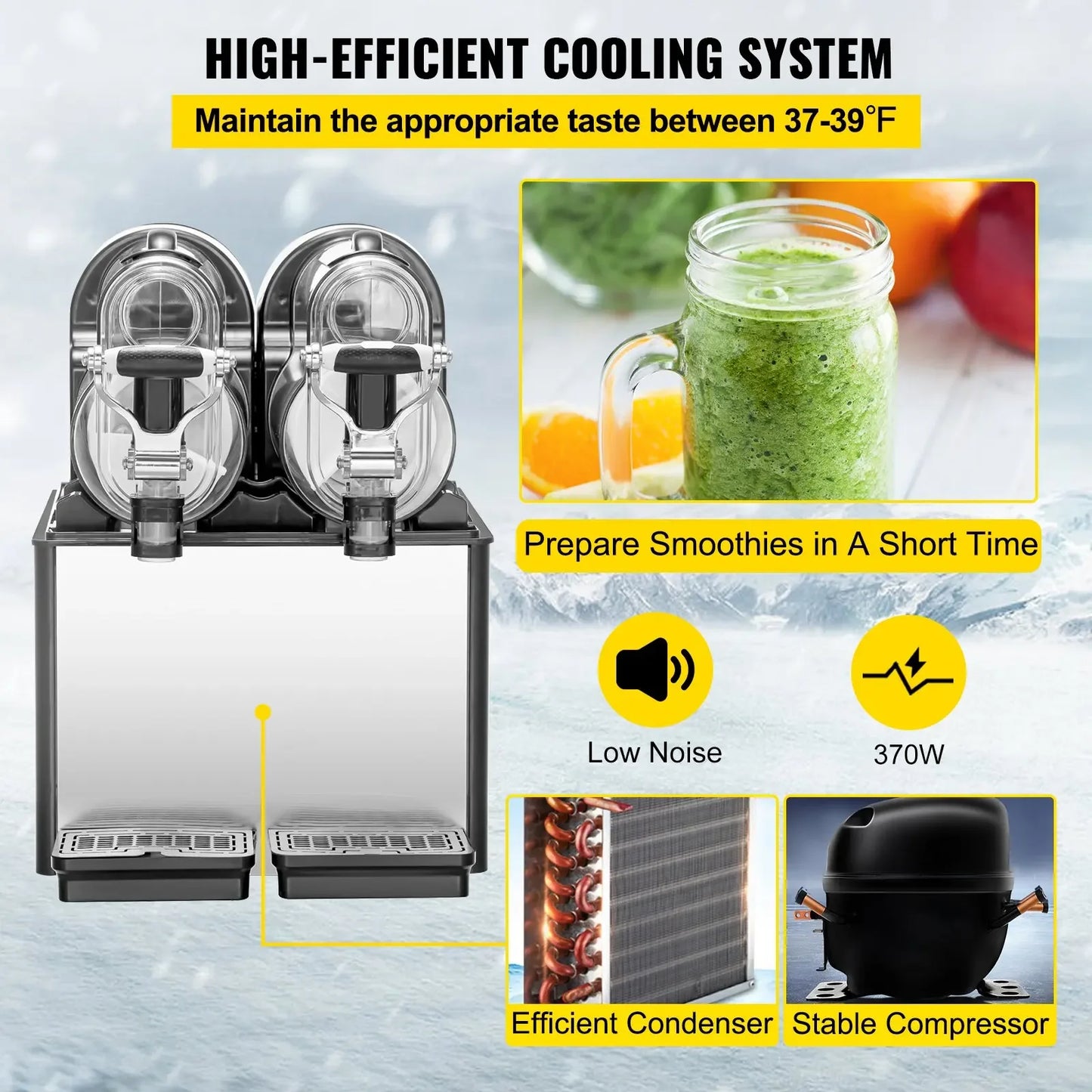 VEVOR Commercial Slushy Machine