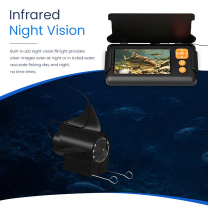 Underwater Fishing Camera with 4.3" Screen & Night Vision