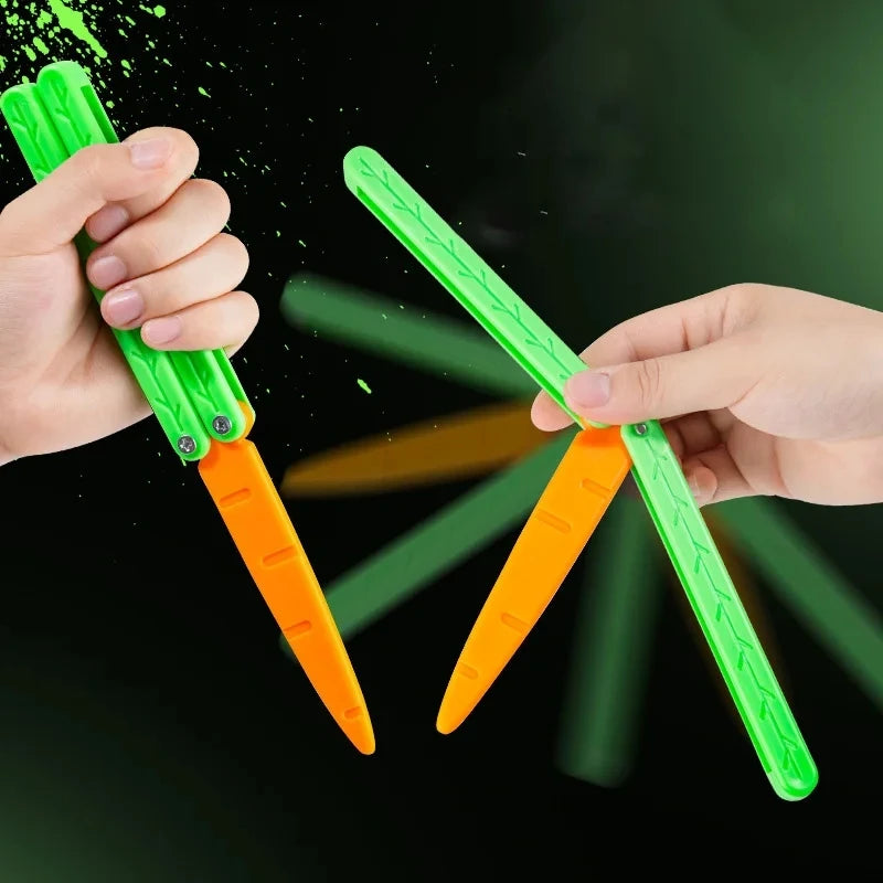 3D Gravity No Edge Butterfly Training Knife