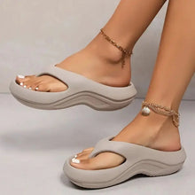 Thick Platform Bottom Clip Toe Sandals